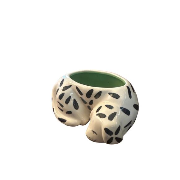 Anthropologie Tinyloud Creative Co. Ceramic Stoneware Dog Pot Flower Planter - Picture 2 of 7